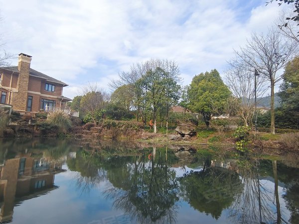 杭州富阳银湖九龙山庄(别墅)花园有湖,1000方院子,独栋别墅,居家办公