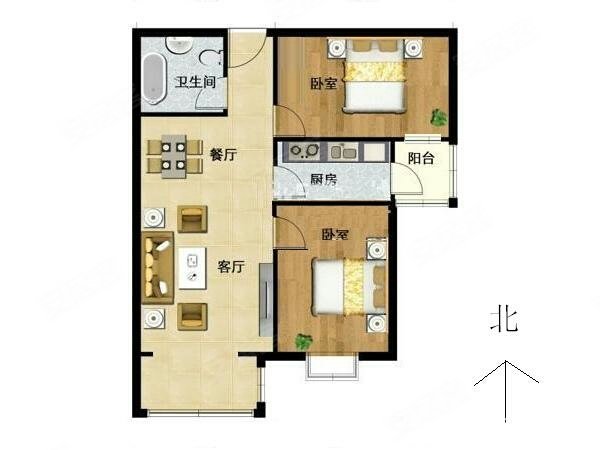 盛今佳园2室1厅1卫91.57㎡东南650万