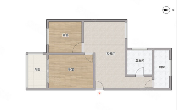 安居古浪新苑(西区)2室1厅1卫64.25㎡南280万