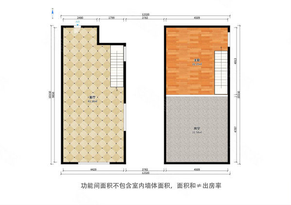 北辰红星国际广场(商住楼)1室1厅1卫67.91㎡南120万