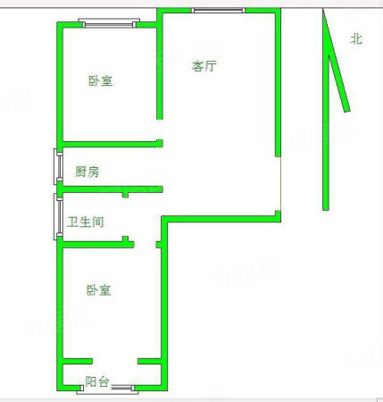 玉兰花园(玉锦园)3室2厅1卫100㎡南北118万