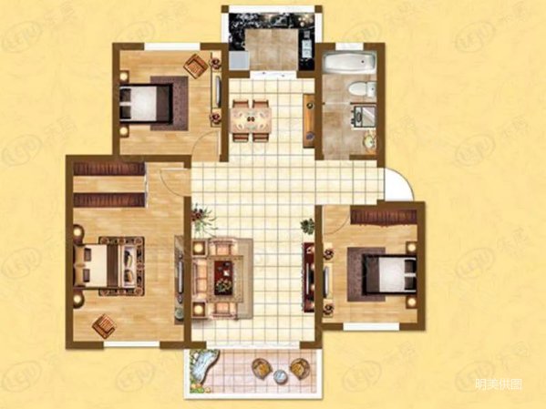 青云瑞景园3室2厅2卫138㎡南北79.8万