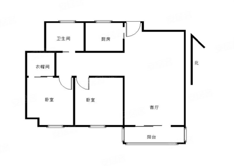 东方明珠六村2室2厅1卫90.98㎡南北76万