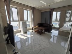 银川金凤正源北街阅海商务区 览山公园 鸿曦悦海湾 精装湖景公寓 带空调密码锁出租房源真实图片