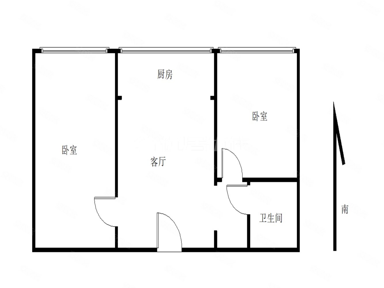 农大东区家属院2室1厅1卫72㎡南北138万