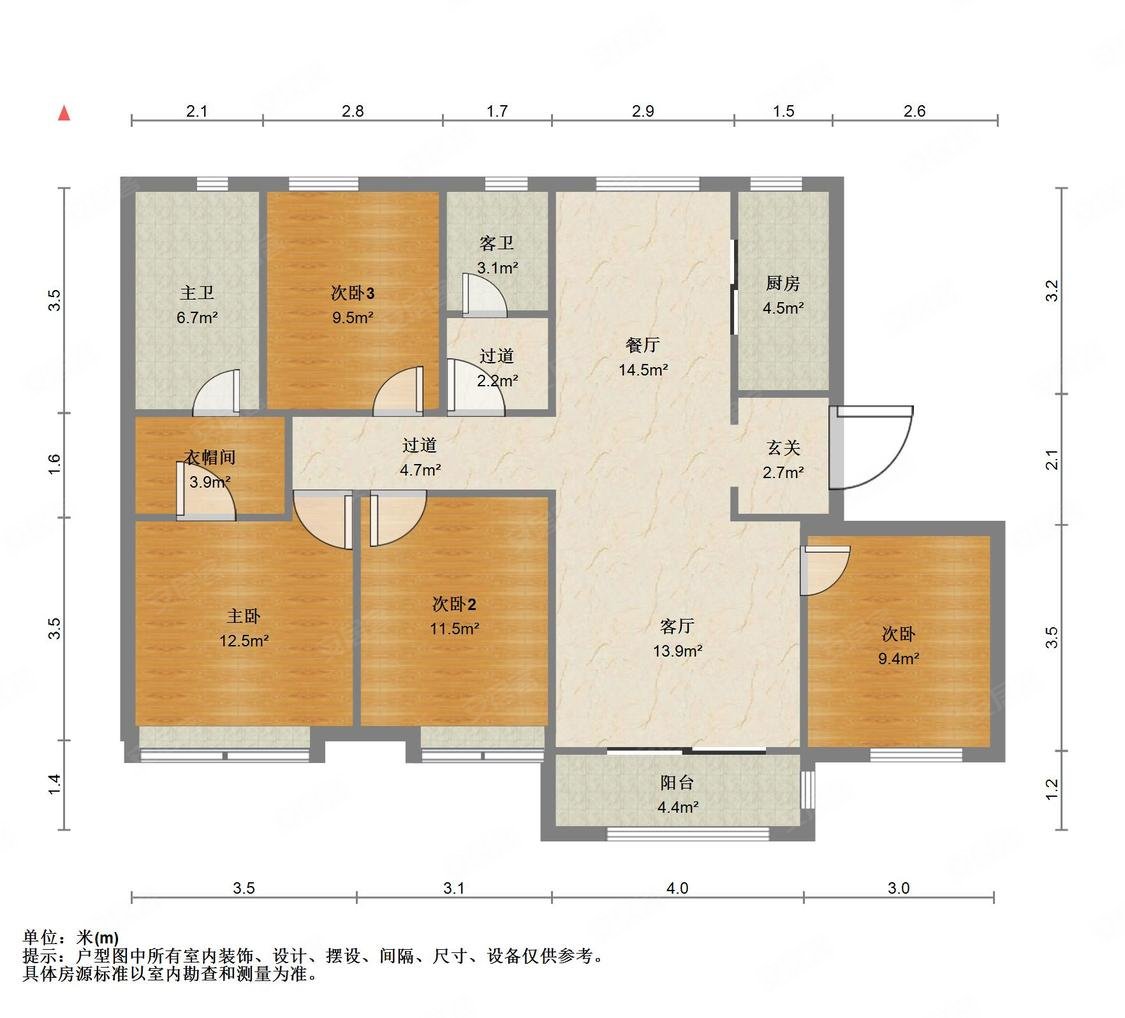 世茂玖熙3室0厅2卫141㎡南300.2万