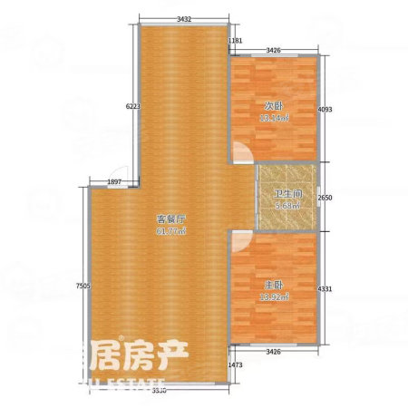 海罗翡翠蓝湾2室2厅1卫100㎡南北38.8万