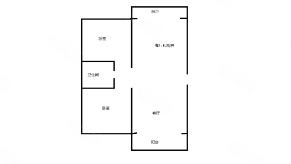 盛世香湾2室1厅1卫118㎡南北69万