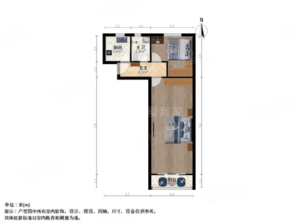 柳营路1025弄小区2室0厅1卫63.24㎡南北398万