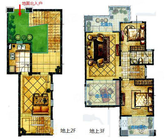 世茂纳米魔幻城2室2厅1卫97.59㎡南北210万