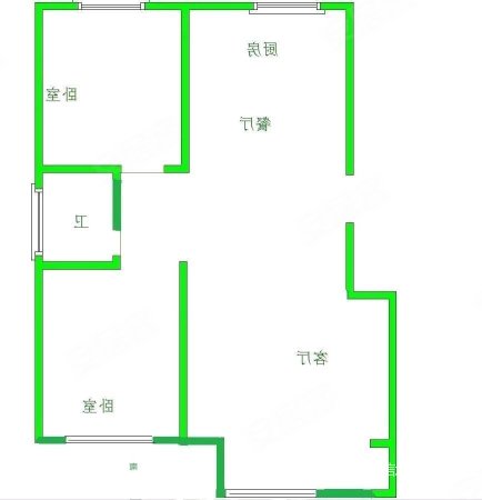 宏宇亚龙湾西区2室2厅1卫97.1㎡南北115万