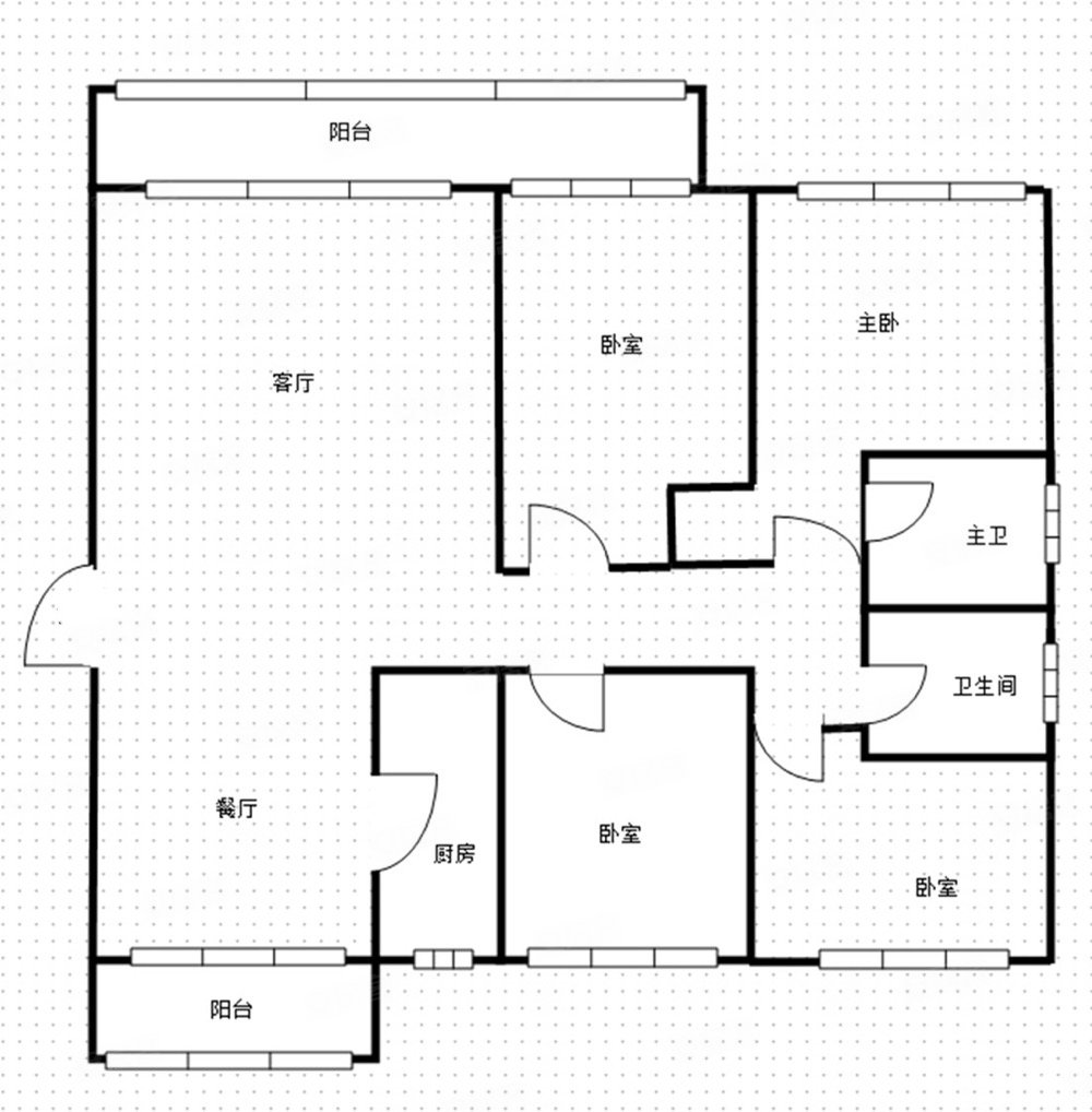 绿地中央广场毛坯大四房阳台朝南不靠马路南北通透