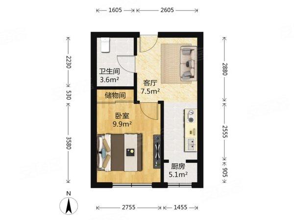 深圳坪山坪山坪环曾屋小区比亚迪,六角大楼 大阳台大单间,星星科技园