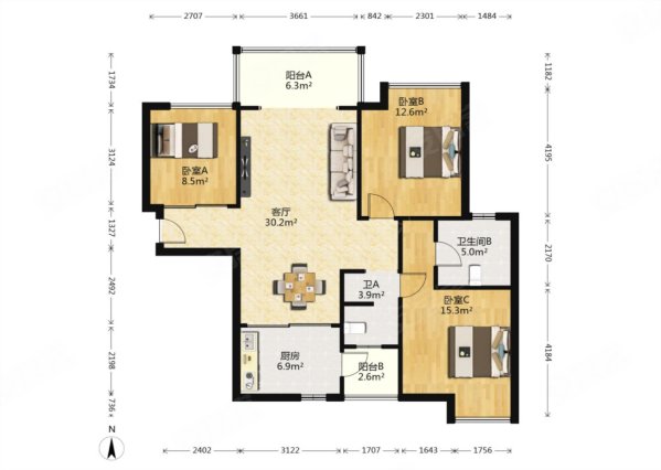 名家翡翠花园精装三房中楼层拎包入住南北通透满五 名家翡翠花园二手房 108 5万 3室2厅 2卫 108 32平米 长沙安居客