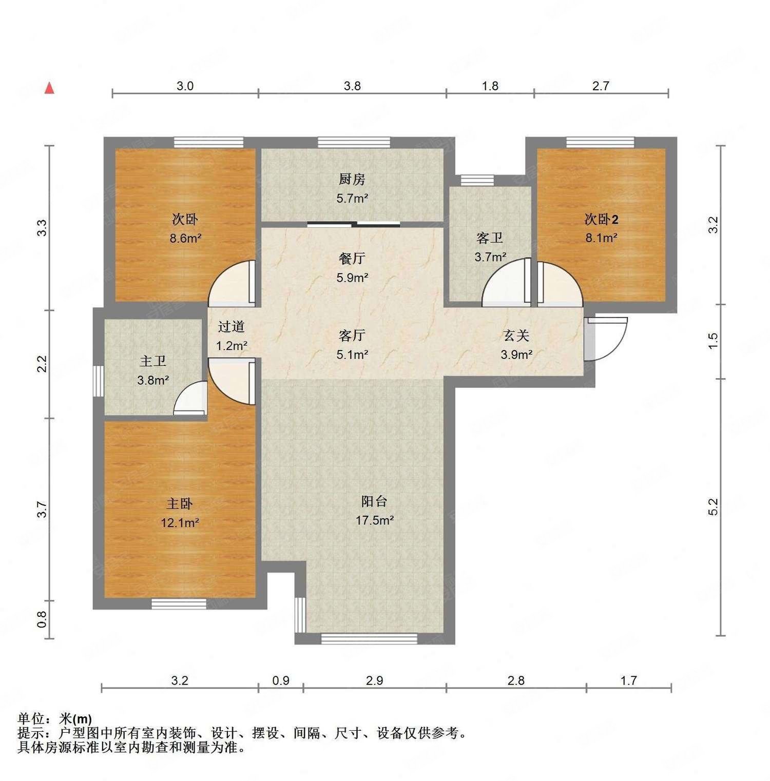 融创东岸名郡 中间楼层 交通便利 正南朝向 房龄新 双卫