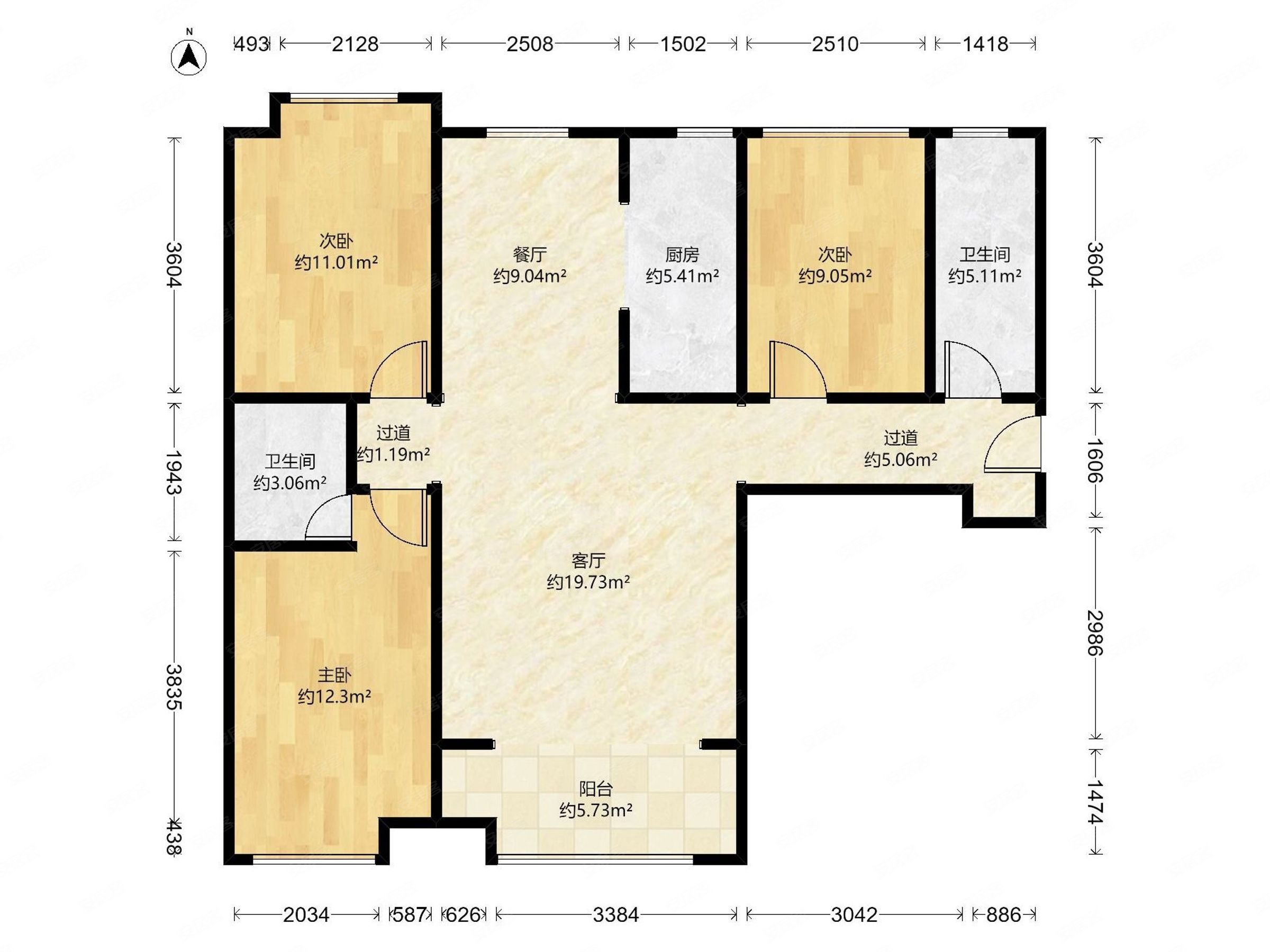 西美商圈翰林大厦红旗大街地铁口利航观堂翰林国际精装修无大税