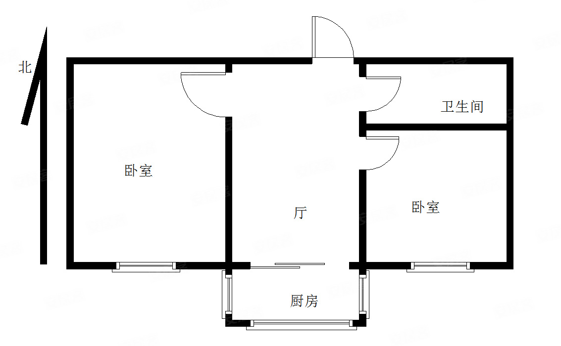 金二76主校,2室一厅,98万,单价18000元,金一街小区二手房,98万,2室1厅