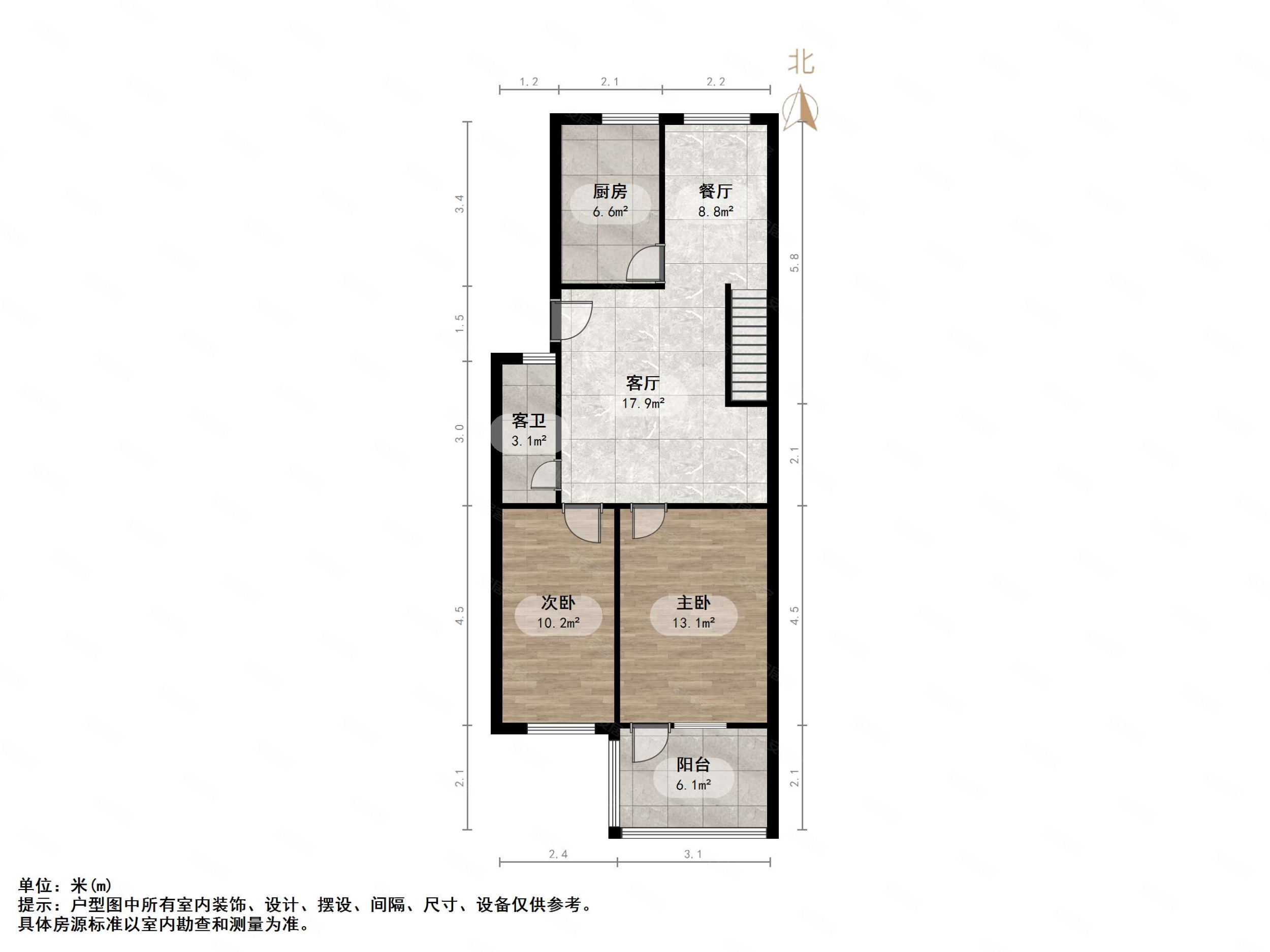 历山东路38-39号院3室2厅2卫117㎡南北179万