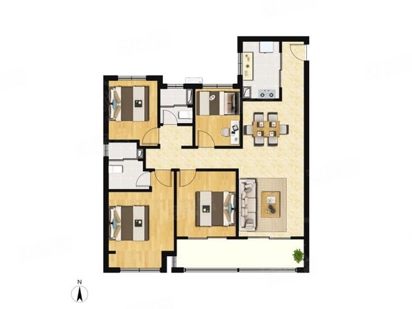 【多图】大悦澜庭,科技城租房,大面积 让孩子也有自己独立的空间 新风