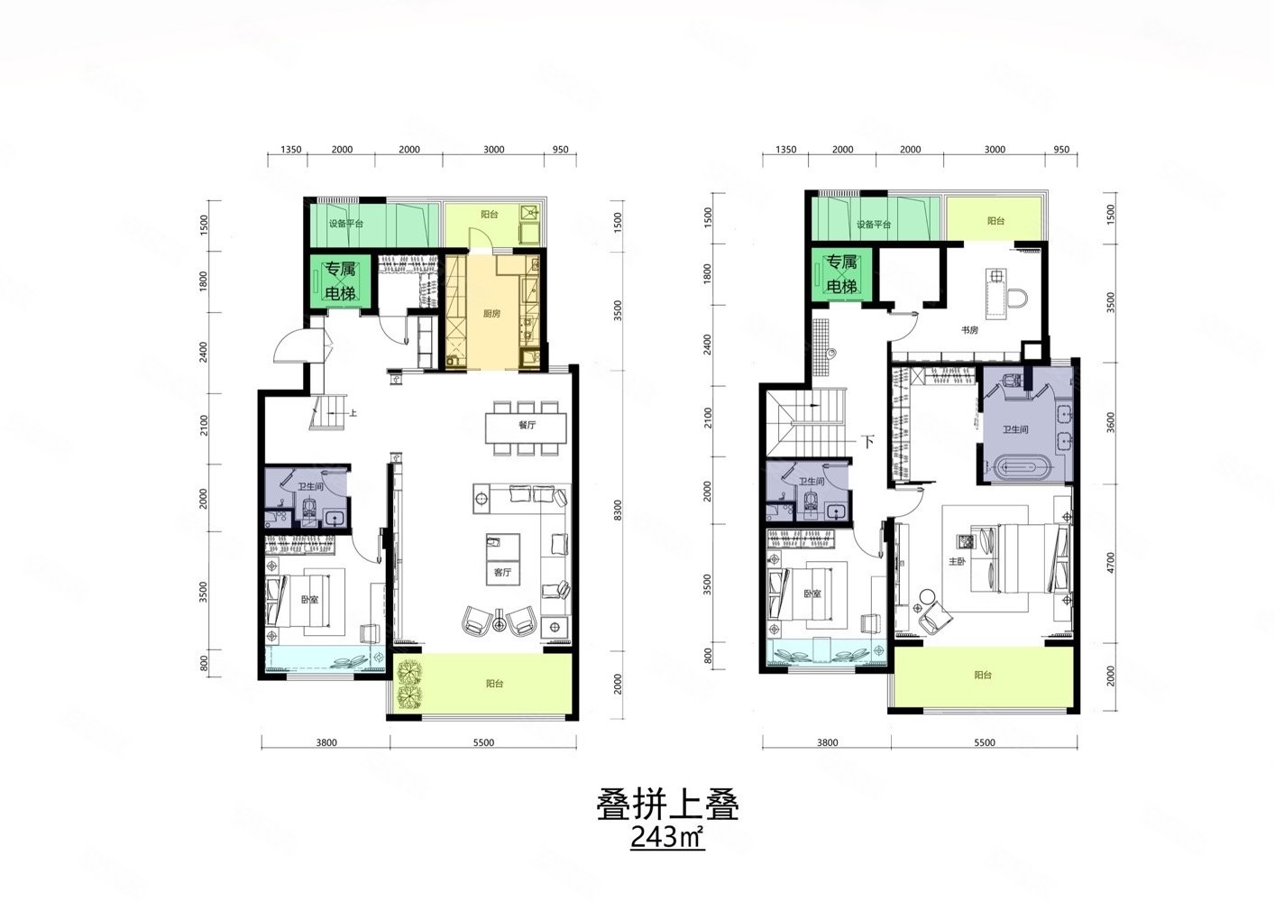 户型不错,碧桂园豫府二手房,1010万,4室2厅,3卫,243平米-郑州安究客