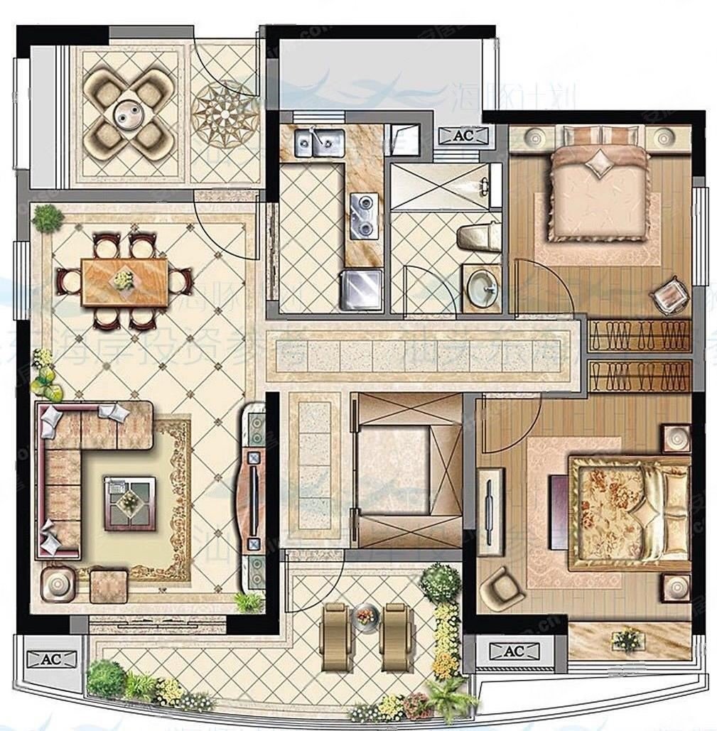 百平热门户型 央企质量值得信赖 中海花园中高楼层望江景!