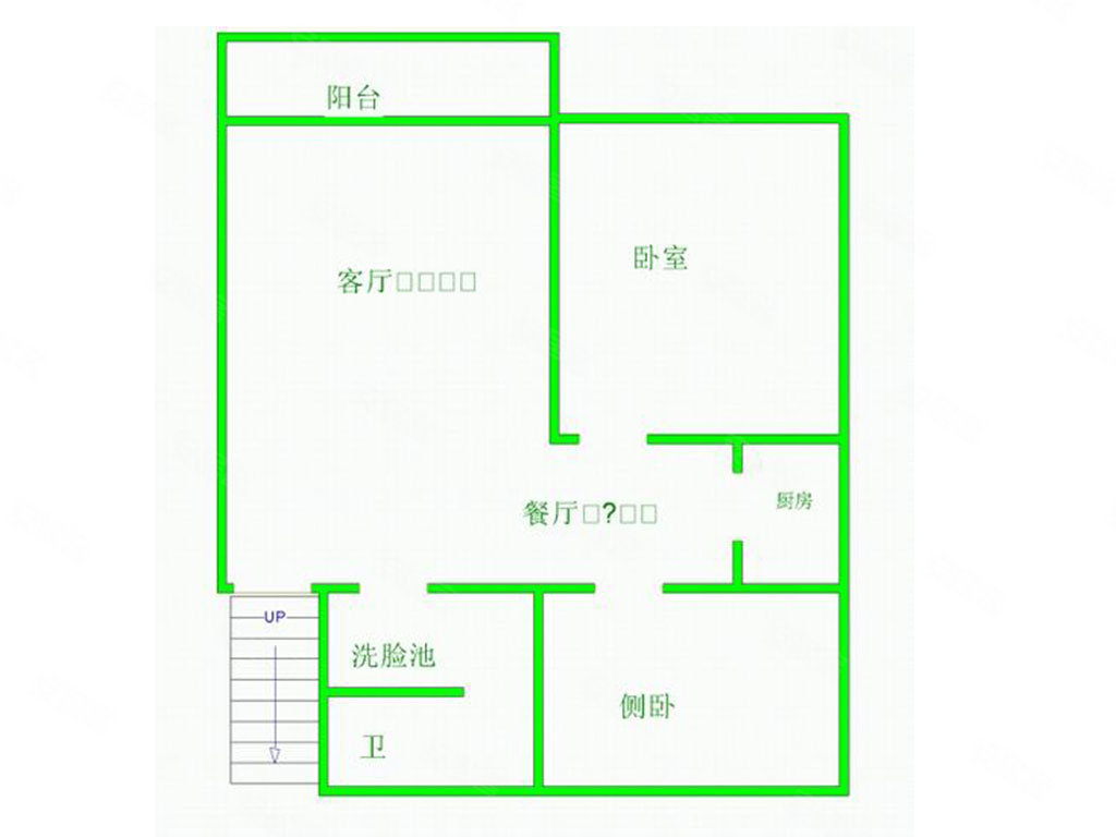 白沙小区2室2厅1卫81.56㎡南北19.8万