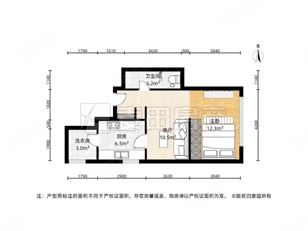 北京西城金融街西城晶华1室1厅  西城晶华出租房源真实图片