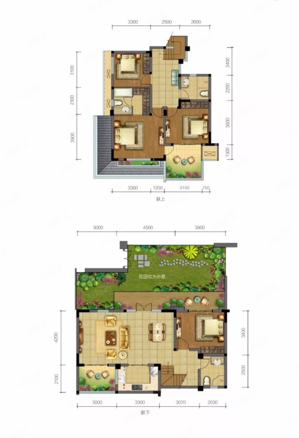 康和南苑3室2厅2卫200㎡南北149万