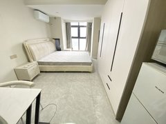 常州钟楼南大街全新首租可月付!吾悦旁,南大街双子星座公寓精装一室,大排衣柜出租房源真实图片