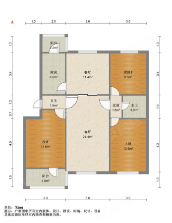 祥荣里3室2厅1卫122.86㎡南北150万