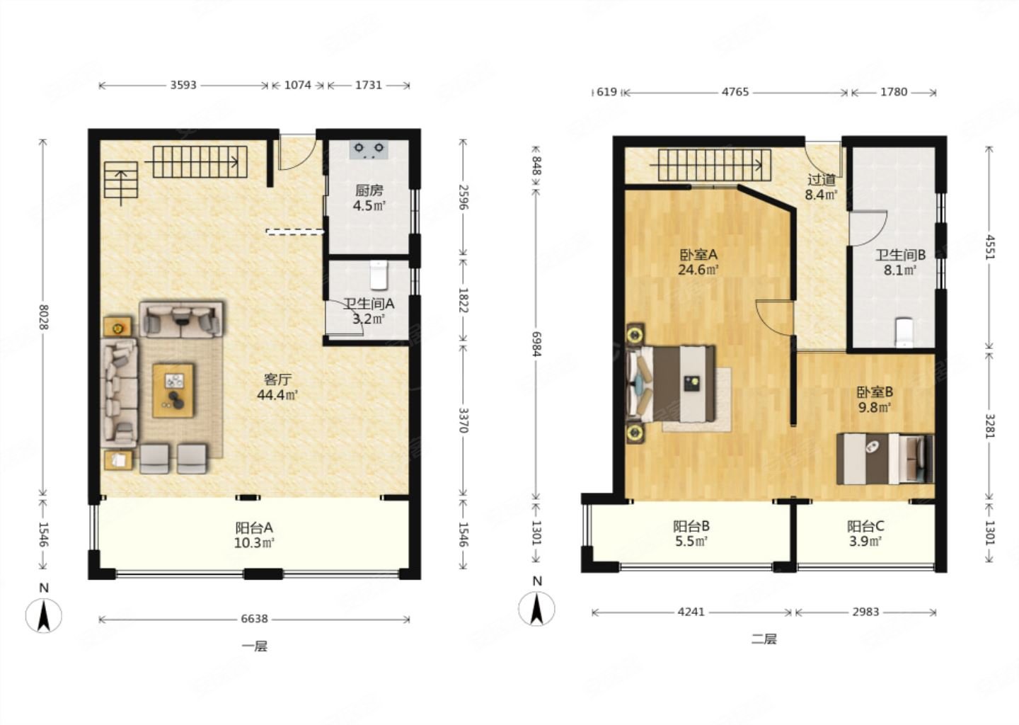 建发中央公园 高楼层视野好 复式楼 近地铁 房龄新 交通便利