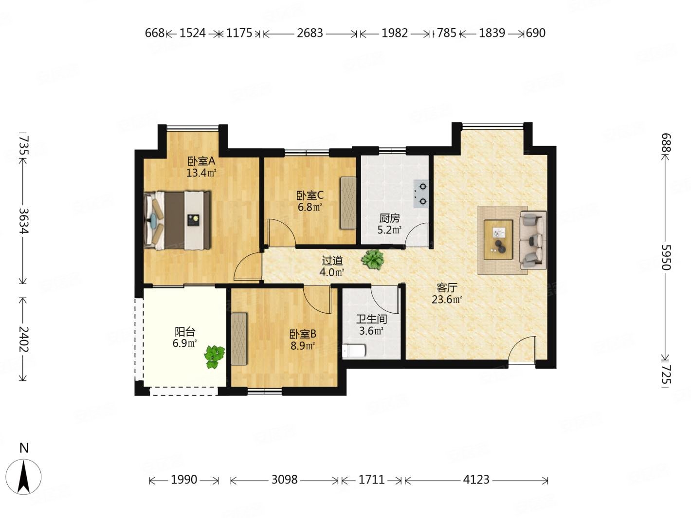 万达旁18年新社区金建三期电梯低总价三房地铁