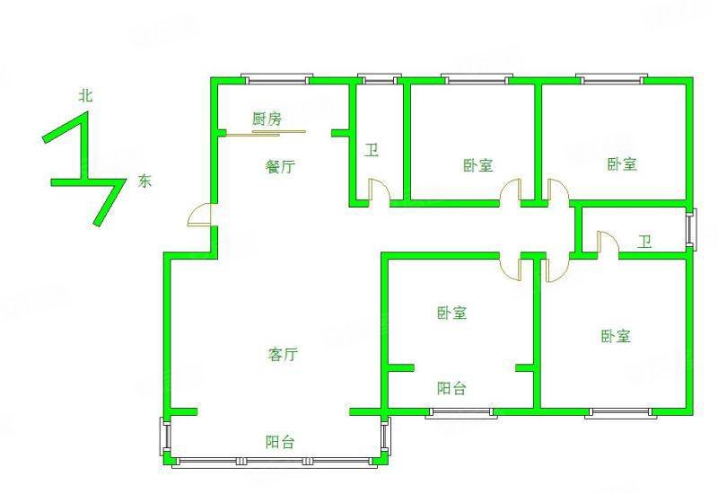 海昌花园4室2厅2卫189㎡南北147万