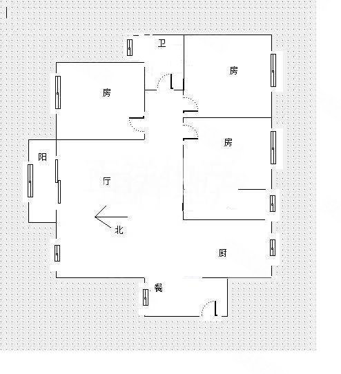 东方巴黎3室2厅1卫96.22㎡南北53万