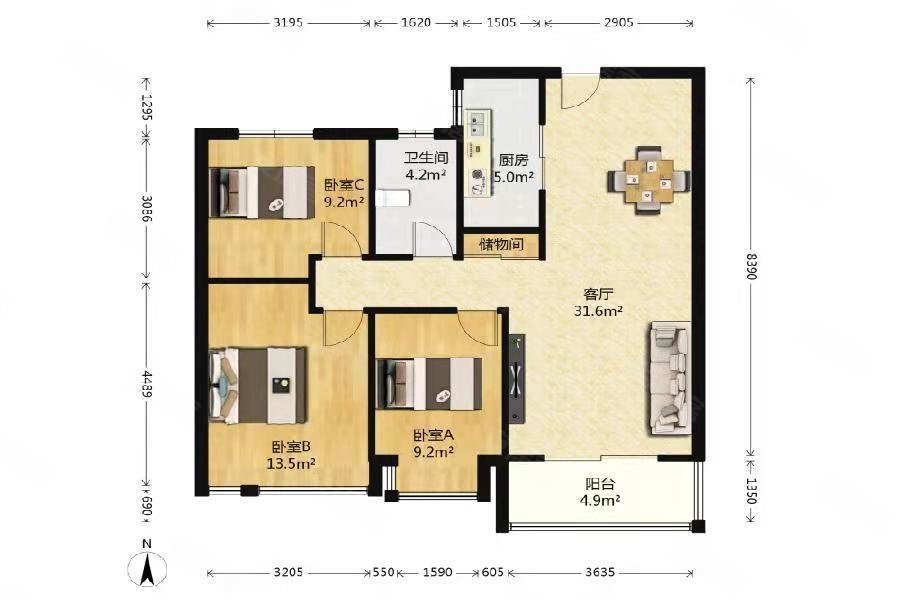 保利罗兰香谷 小三房 商品住宅 南北通透 交通便捷