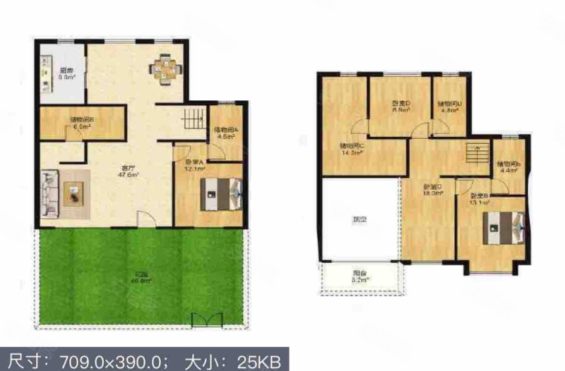 蓝光和雍锦园5室2厅3卫260.73㎡南北808万