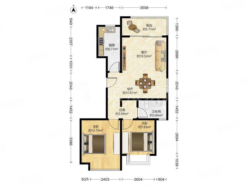 金色水岸,精装修保养好