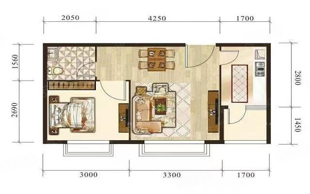 康桥苑5室2厅4卫246㎡南北225万