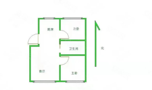 金天屹2室2厅1卫93㎡南北58万