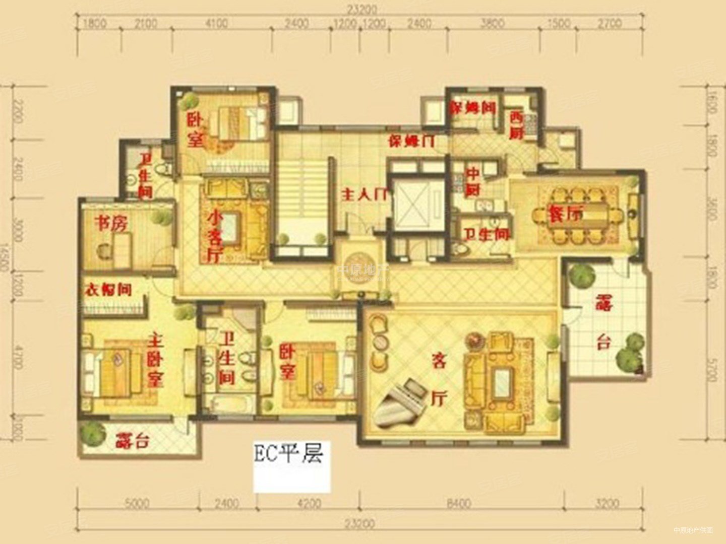 万城华府尚园4室3厅3卫298.14㎡南北7600万