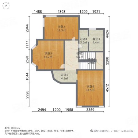 居住主题公园桂湖南郡5室2厅4卫251.48㎡南850万
