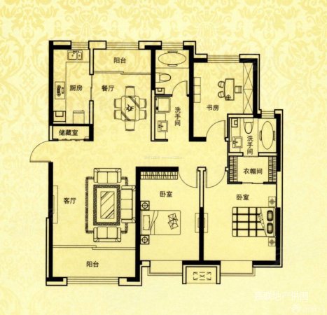 文华苑3室2厅2卫120㎡南北65.8万