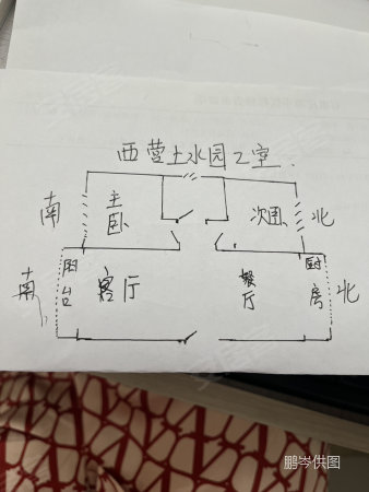 西营上水园2室2厅1卫97.8㎡南北50万