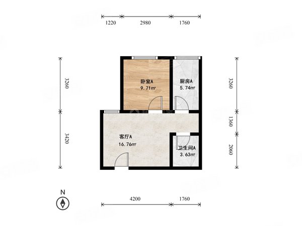 通州京铁潞园户型图图片