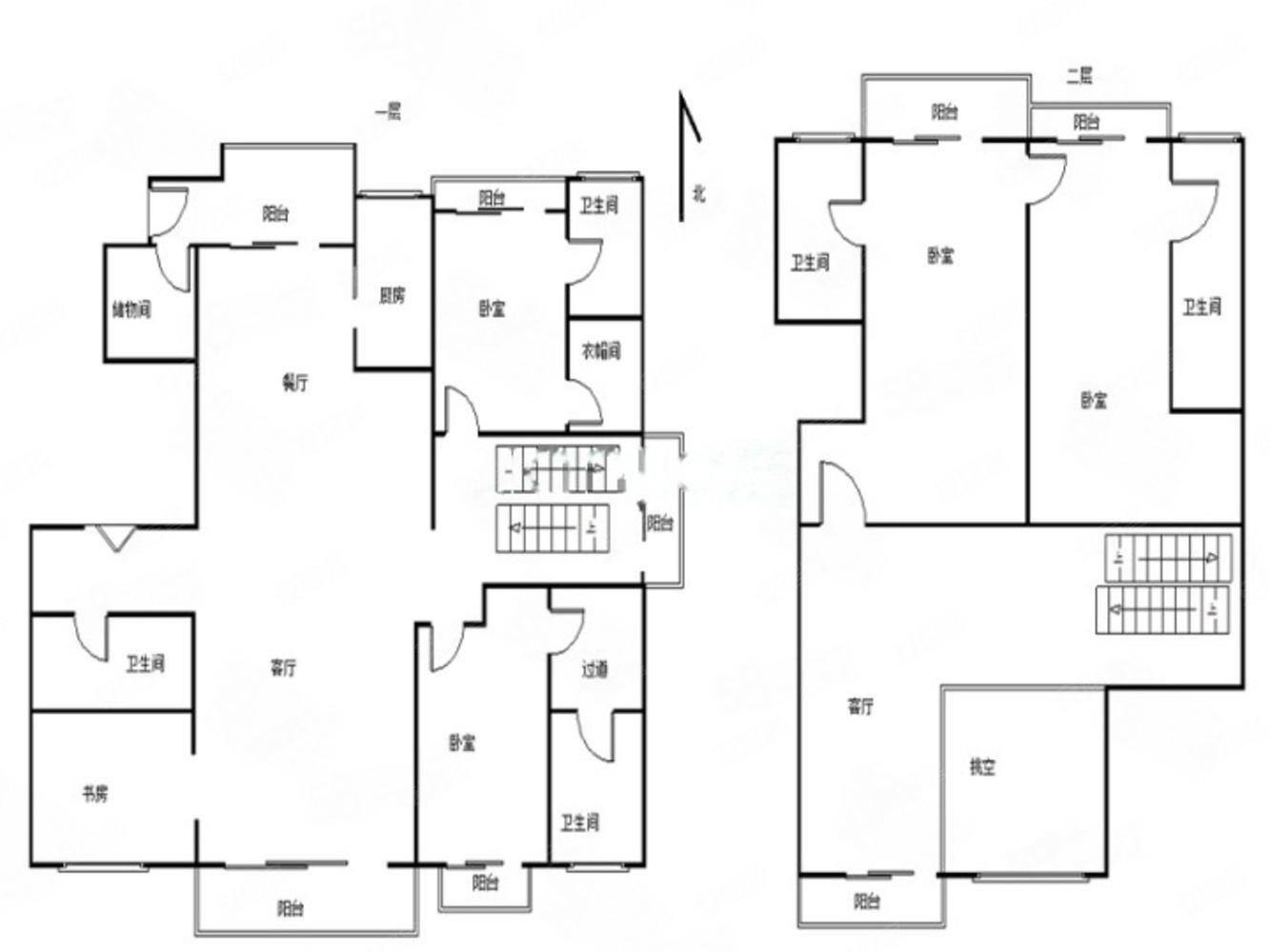 空中别墅460平超顶配顶楼复式,各付税费 保养如新,星河湾二手房,5000