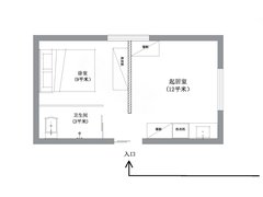 上海静安市北工业园永和新城物华园 1室1厅1卫出租房源真实图片