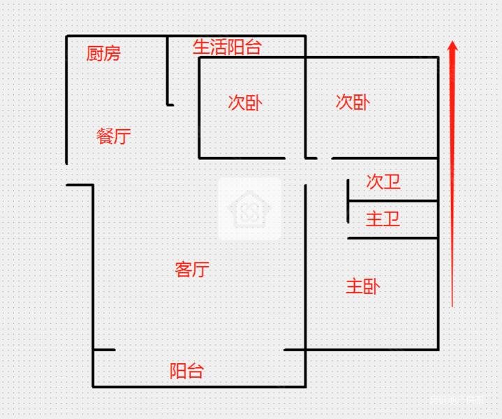 枫桥尚城3室2厅2卫124.01㎡南北75.8万