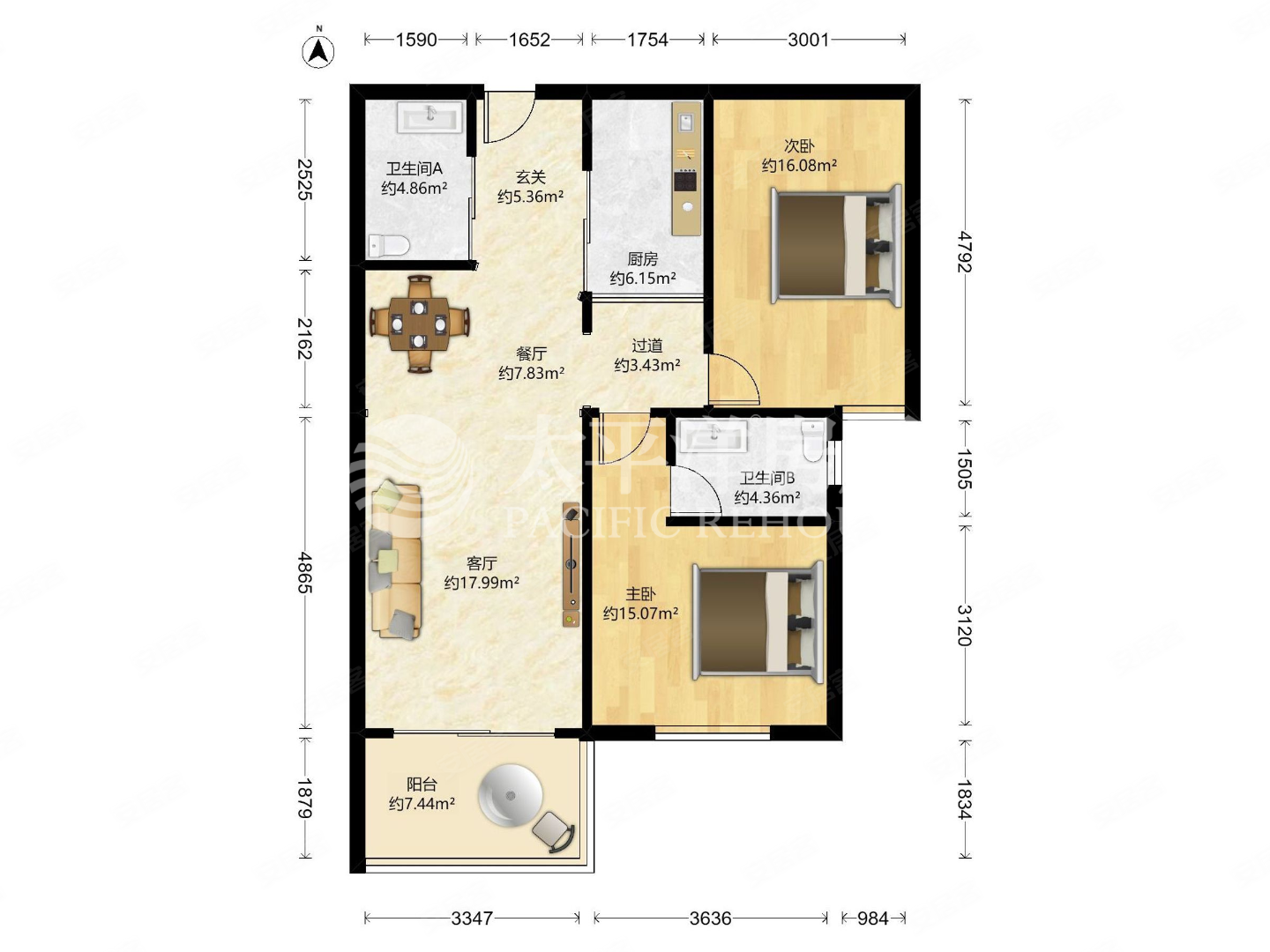 总价低 电梯大两房 定金可交房 接受置换 看房随时,上海康城二手房
