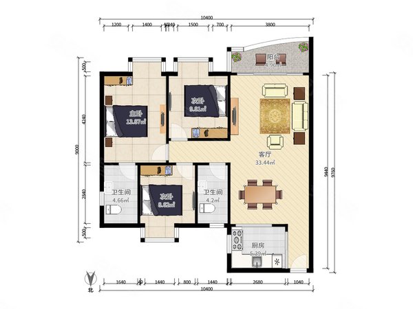 西丽双地铁口留仙居精装三房户型好,楼层好,装修好,南山租房-深圳58