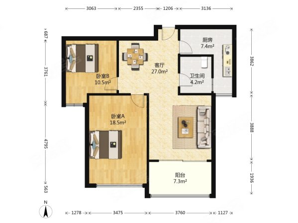 鸿宇明珠城户型图图片